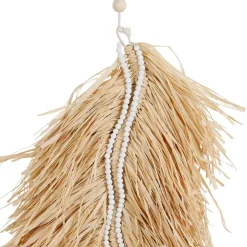 Fabrique de Styles Deco murale feuille cuzco 38x68cm raphia* Déco À Suspendre Et Adhésive