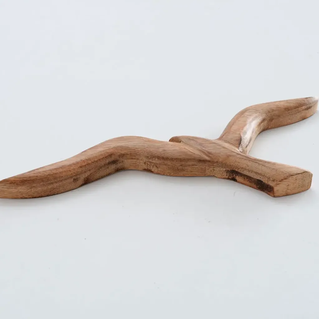 Fabrique de Styles Decoration murale mouette en manguier 46x16cm* Déco À Suspendre Et Adhésive