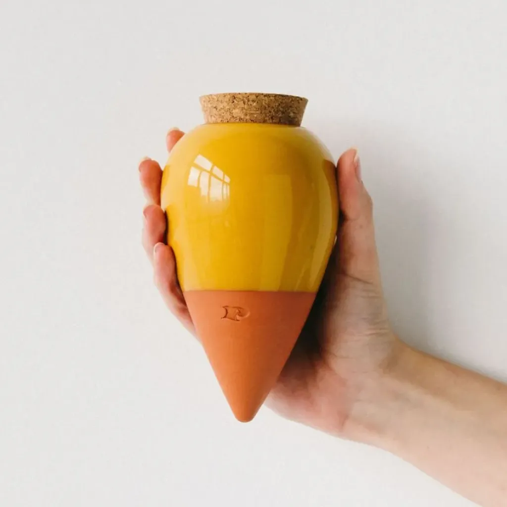 Fabrique de Styles Diffuseur d'eau en argile moutarde 25cl - Olla* Accessoires