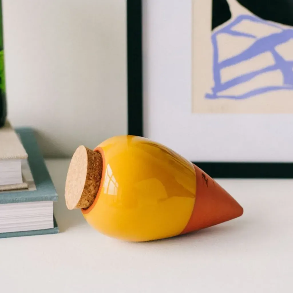 Fabrique de Styles Diffuseur d'eau en argile moutarde 25cl - Olla* Accessoires