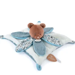 Fabrique de Styles Doudou plat ours avec pétale - Boh'Aime*Enfant Doudous Et Peluches