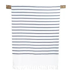 Fabrique de Styles Drap de plage en coton mariniere bleu et 90x180cm - Pestamal* Draps De Plage Et Foutas