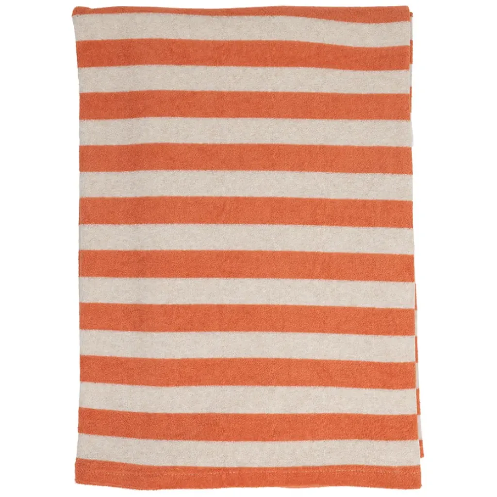 Fabrique de Styles Drap de plage en coton rayé et blanc 180x90cm - Palma* Draps De Plage Et Foutas