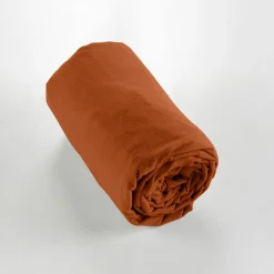 Fabrique de Styles Drap housse en flanelle tomette 140x190cm - Candice* Draps Housses