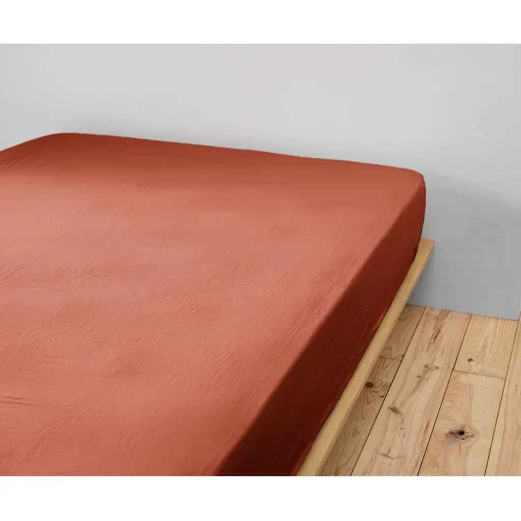 Fabrique de Styles Drap housse en gaze de coton 90x190cm - Gaia* Draps Housses