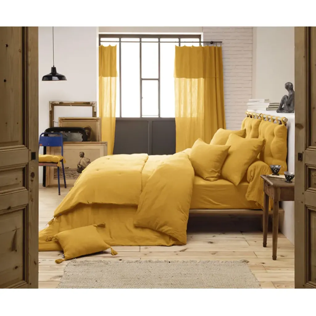 Fabrique de Styles Drap housse en gaze de coton 160x200cm - Gaia* Draps Housses