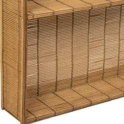 Fabrique de Styles Etagere murale 3 niveaux en bambou h80cm - Plaka* Étagères Murales