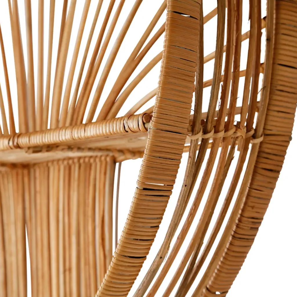 Fabrique de Styles Etagere murale ronde en rotin - Floraly* Étagères Murales