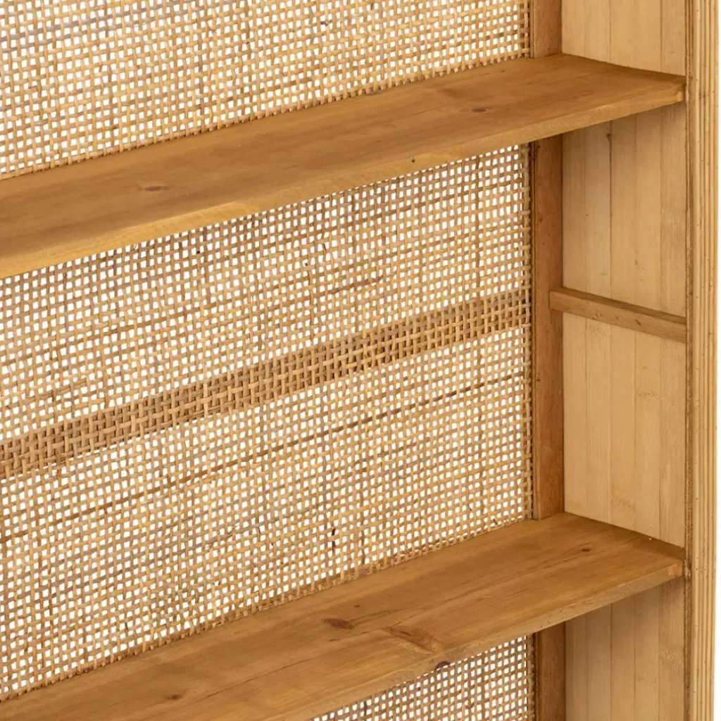 Fabrique de Styles Etagère murale 3 niveaux en rotin H91cm - Essencia* Étagères Murales