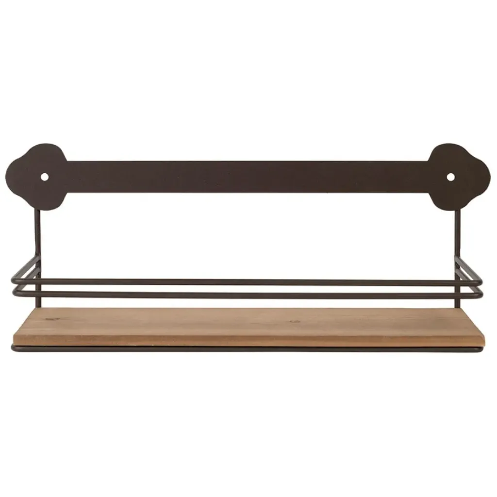 Fabrique de Styles Etagère murale en fer brun - Maison De Famille* Étagères Murales