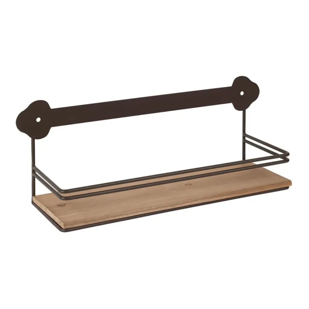 Fabrique de Styles Etagère murale en fer brun - Maison De Famille* Étagères Murales