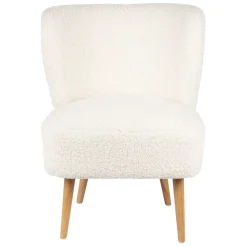 Fabrique de Styles Fauteuil bouclette blanc - Elément* Fauteuils