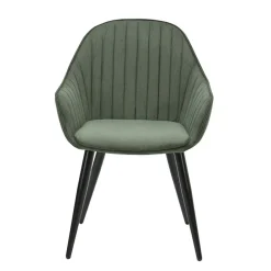 Fabrique de Styles Fauteuil de salle à manger en velours côtelé - Ben* Chaises