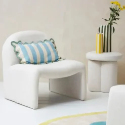 Fabrique de Styles Fauteuil en lin écru - Minimal* Fauteuils