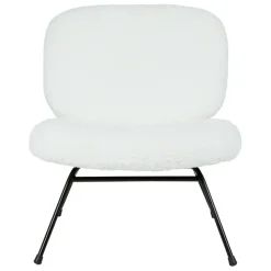 Fabrique de Styles Fauteuil en tissu bouclette et fer noir - Ethior* Fauteuils