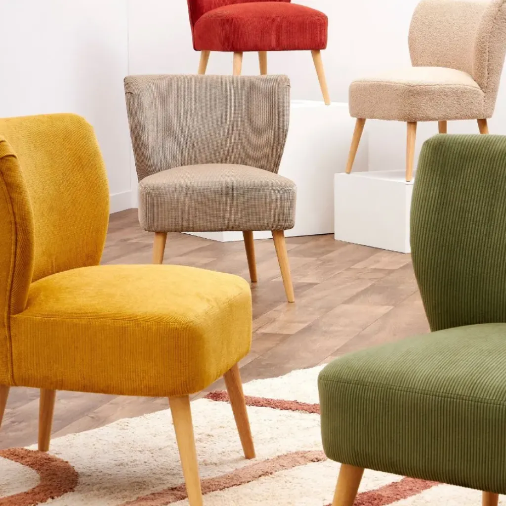 Fabrique de Styles Fauteuil en velours côtelé - Eleonor* Fauteuils