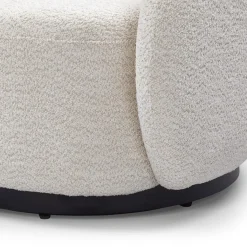 Fabrique de Styles Fauteuil pivotant en tissu effet bouclette - Assa* Fauteuils