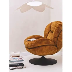 Fabrique de Styles Fauteuil pivotant en velours - Topi* Fauteuils