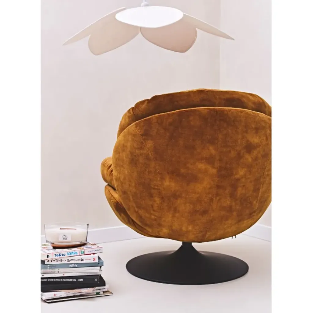 Fabrique de Styles Fauteuil pivotant en velours - Topi* Fauteuils