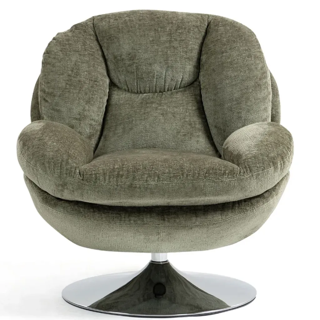 Fabrique de Styles Fauteuil pivotant en velours - Topi* Fauteuils