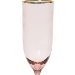 Fabrique de Styles Flute en verre figue et doré 25cl - Funny* Coupes Et Flutes