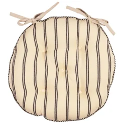 Fabrique de Styles Galette chaise ronde en coton d40cm - Campagne* Galettes De Chaise