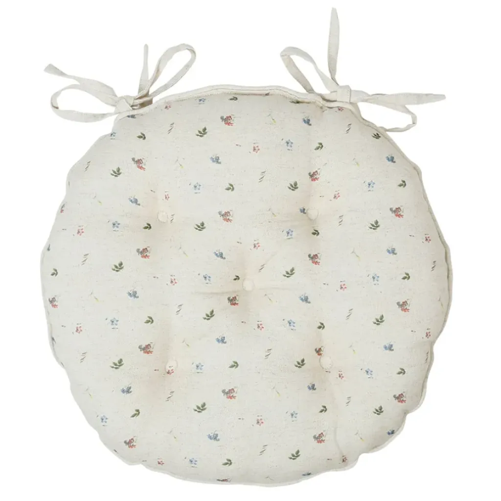 Fabrique de Styles Galette chaise ronde p'tite fleur d40cm en coton* Galettes De Chaise