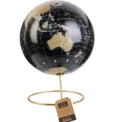 Fabrique de Styles Globe terrestre noir et doré* Petits Objets Déco