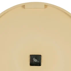 Fabrique de Styles Horloge en bambou naturel et blanc d60cm - Ladret* Horloges