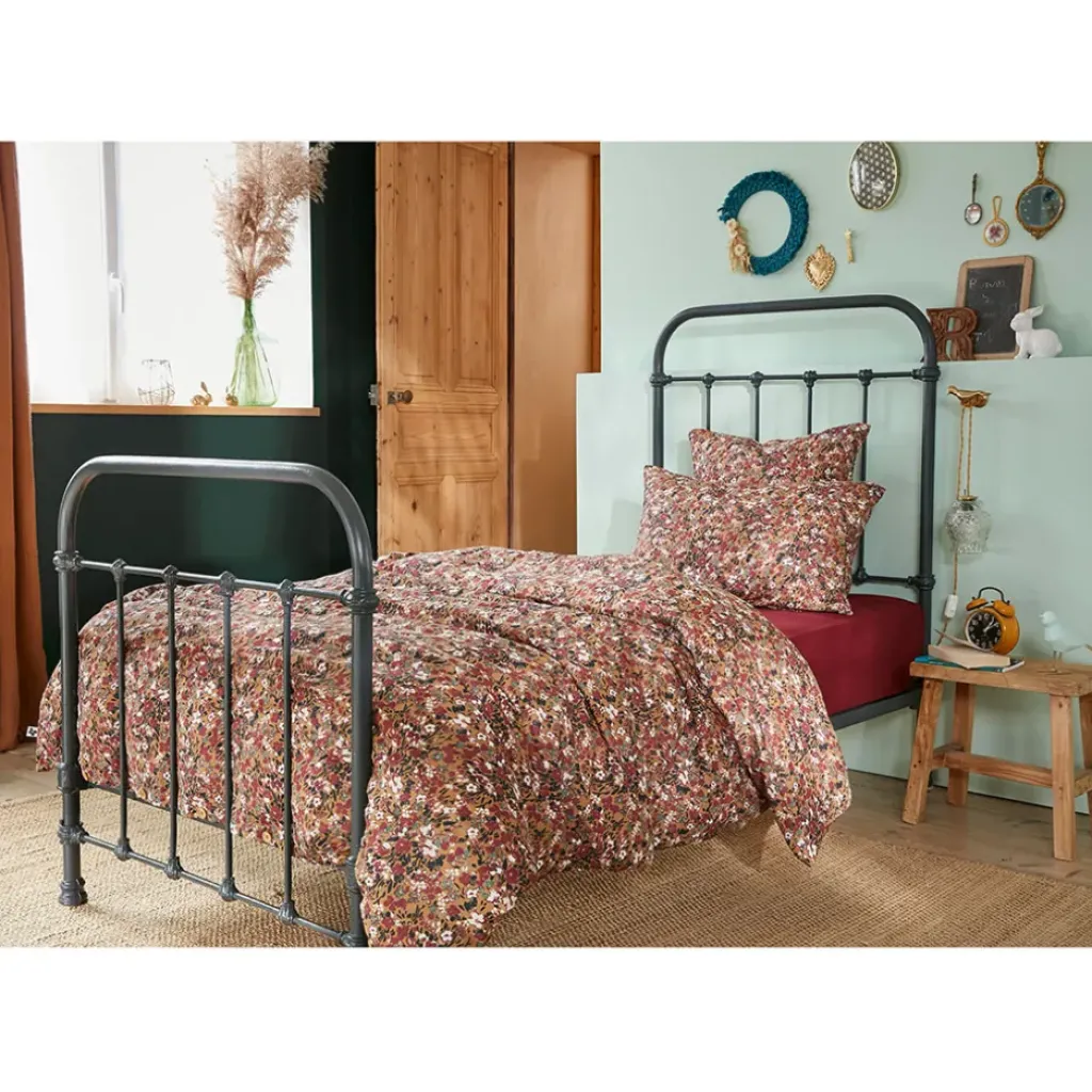 Fabrique de Styles Housse de couette en gaze de coton imprimée 140x200cm - Capucine* Housses De Couette