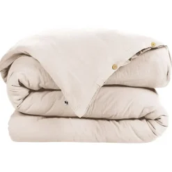 Fabrique de Styles Housse de couette en gaze de coton unie pampa 240x220cm - Gaia* Housses De Couette