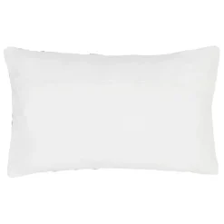 Fabrique de Styles Housse de coussin coton motif coreil blanc et beige 50x30cm - estran* Coussins Et Housses
