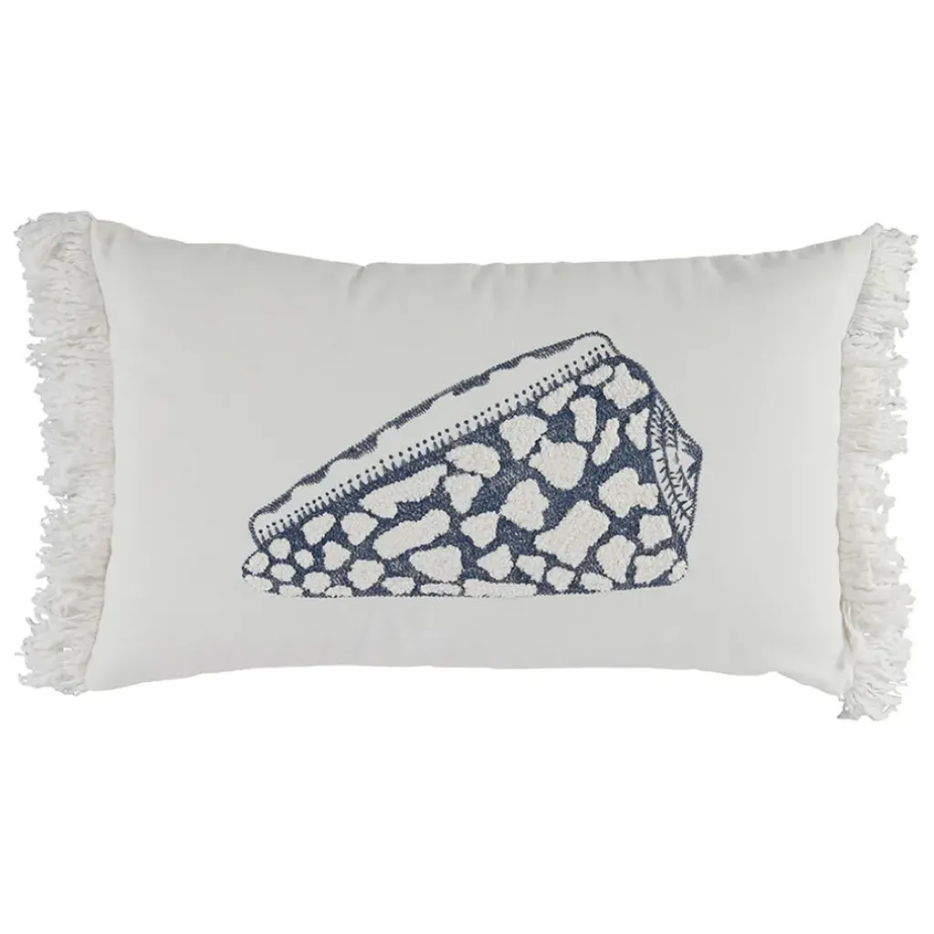Fabrique de Styles Housse de coussin en coton cauri 50x30cm - Bord De Mer* Coussins Et Housses
