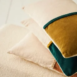 Fabrique de Styles Housse de coussin en coton et beige 50x30cm - Manarola* Coussins Et Housses