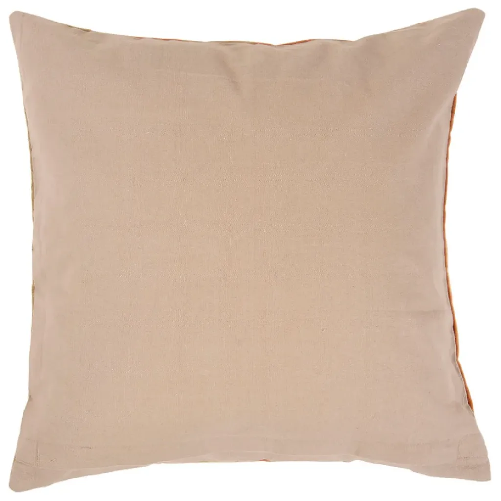 Fabrique de Styles Housse de coussin en velours coton rayé écru et 45x45cm - Klosen* Coussins Et Housses