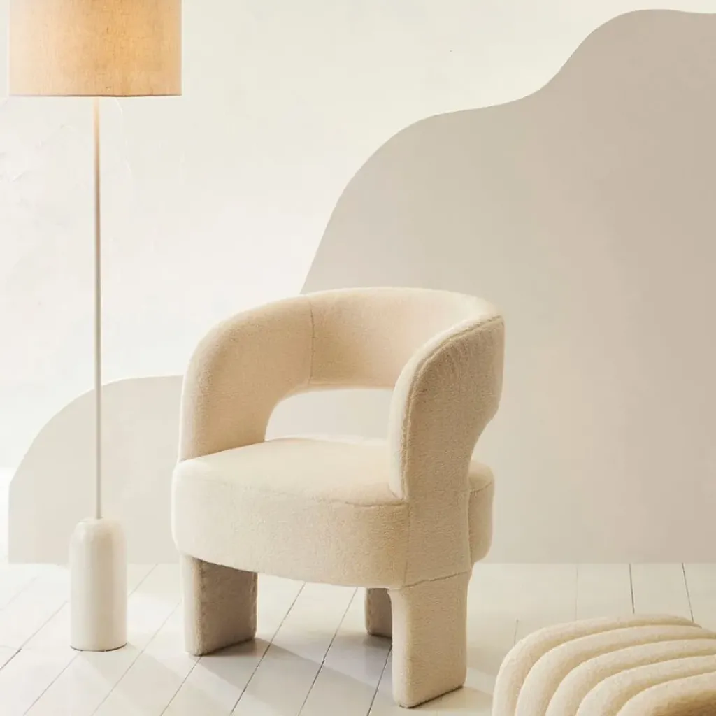 Fabrique de Styles Lampadaire en marbre et fer h150cm - Organic* Lampadaires