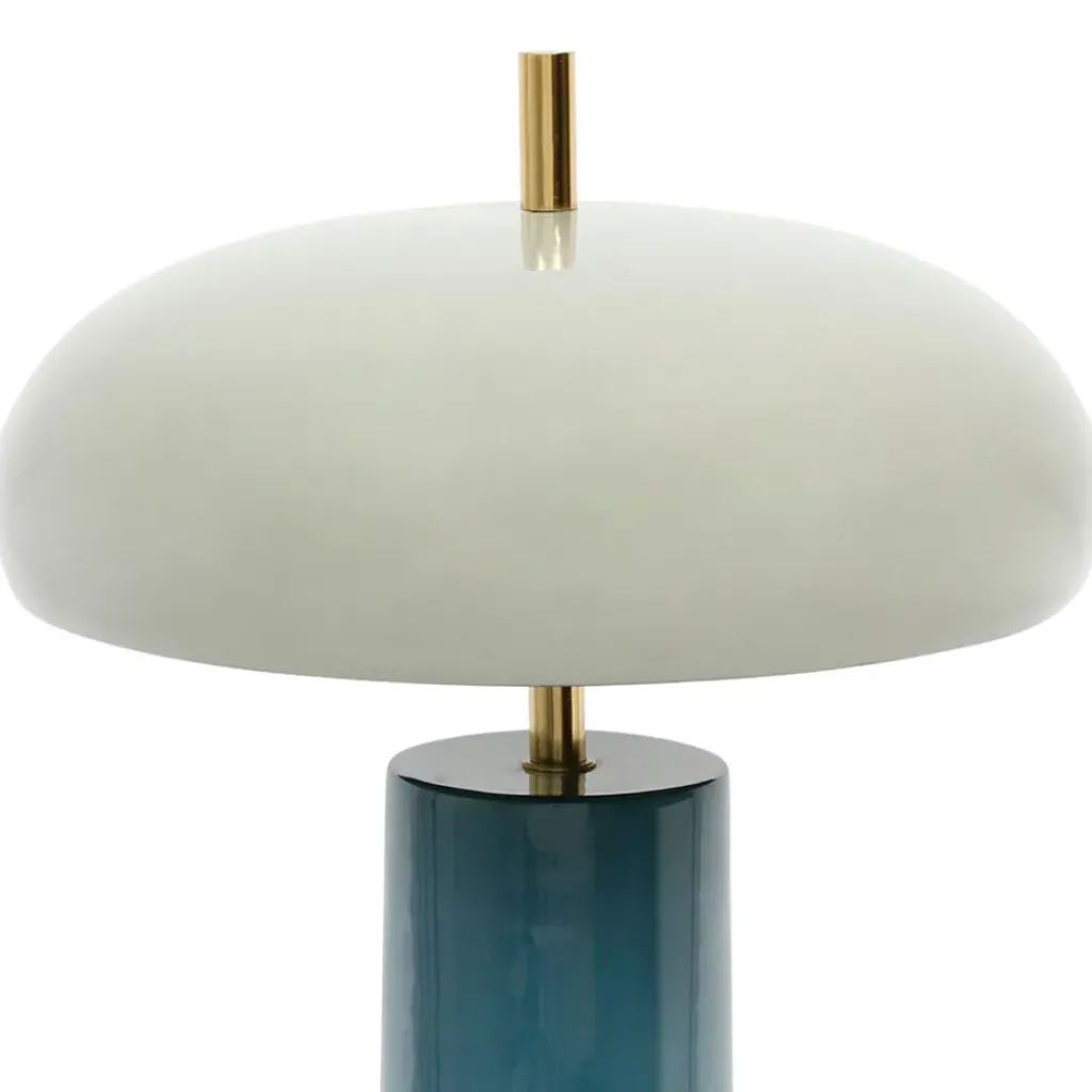 Fabrique de Styles Lampe champignon en fer bleu d30xh40cm - Arty* Lampes À Poser