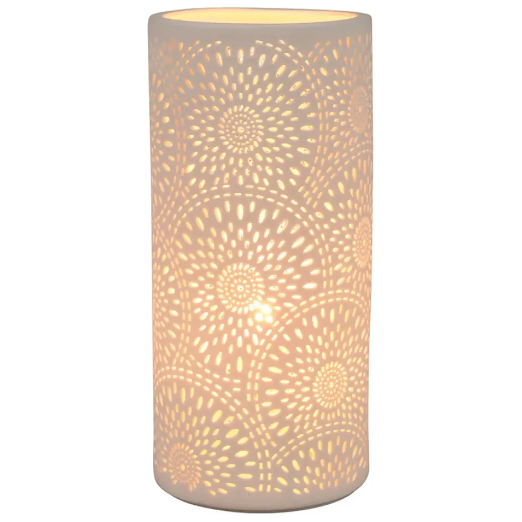 Fabrique de Styles Lampe cylindre rosace en Porcelaine* Lampes À Poser