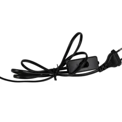 Fabrique de Styles Lampe en bois d'hévéa et coton naturel et h24cm - Filen* Lampes À Poser