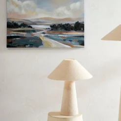 Fabrique de Styles Lampe en coton et fer h46cm - Calypsa* Lampes À Poser