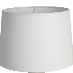 Fabrique de Styles Lampe en céramique et lin écru h52cm - Klosen* Lampes À Poser