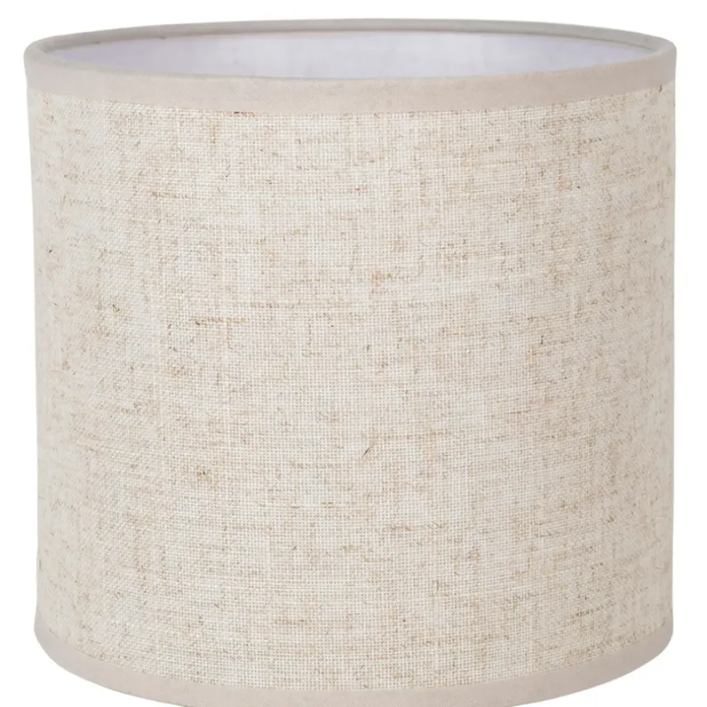 Fabrique de Styles Lampe en céramique et lin noir et écru h35cm - Eterra* Lampes À Poser