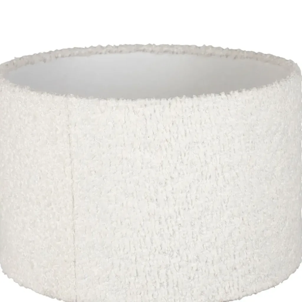 Fabrique de Styles Lampe en céramique noir et coton ecru h41cm - Organic* Lampes À Poser