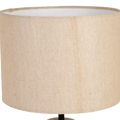 Fabrique de Styles Lampe en manguier et coton h47.5cm - Eterra* Lampes À Poser