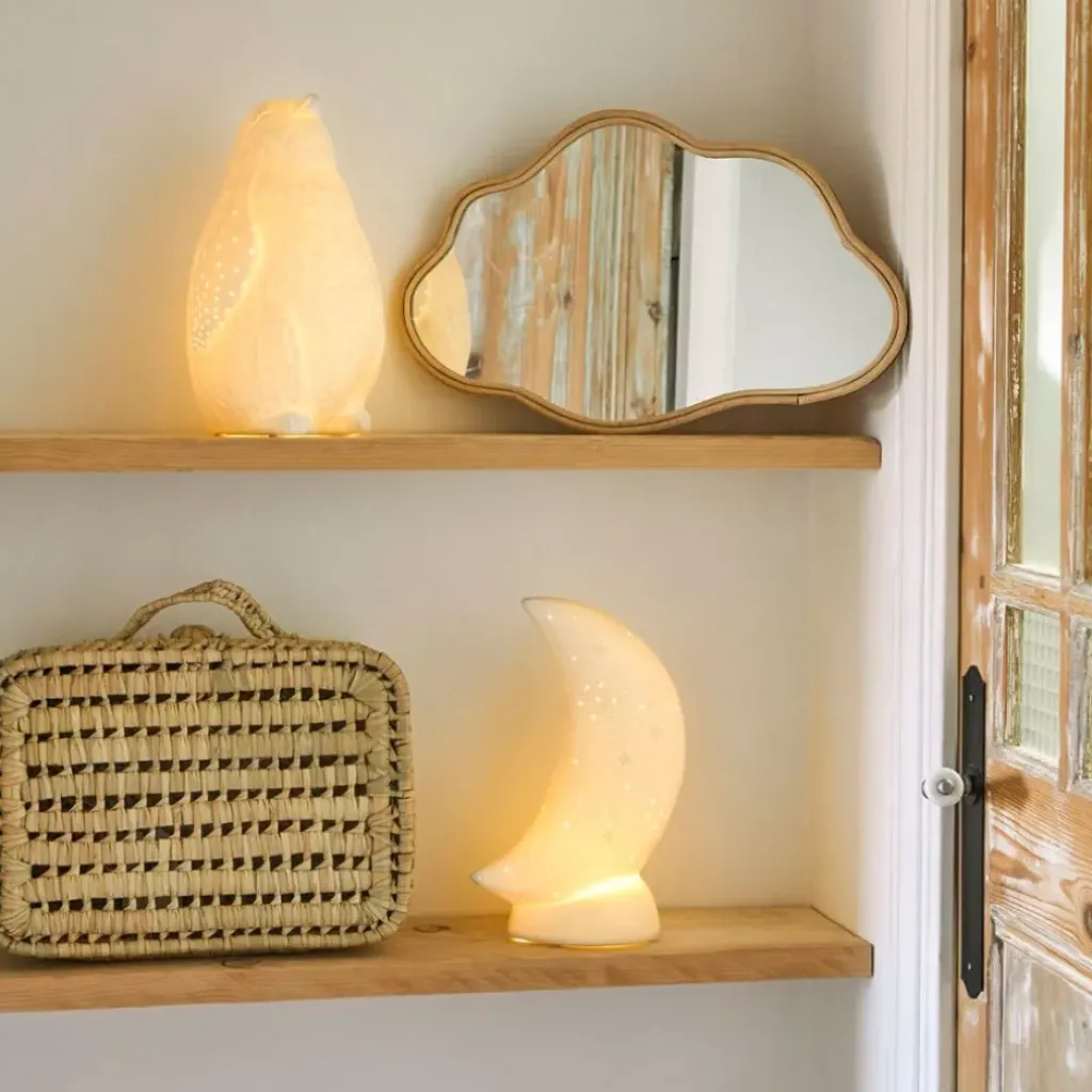 Fabrique de Styles Lampe en porcelaine h26cm - Luna* Lampes À Poser