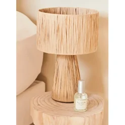 Fabrique de Styles Lampe en raphia et fer h30cm - Organic* Lampes À Poser