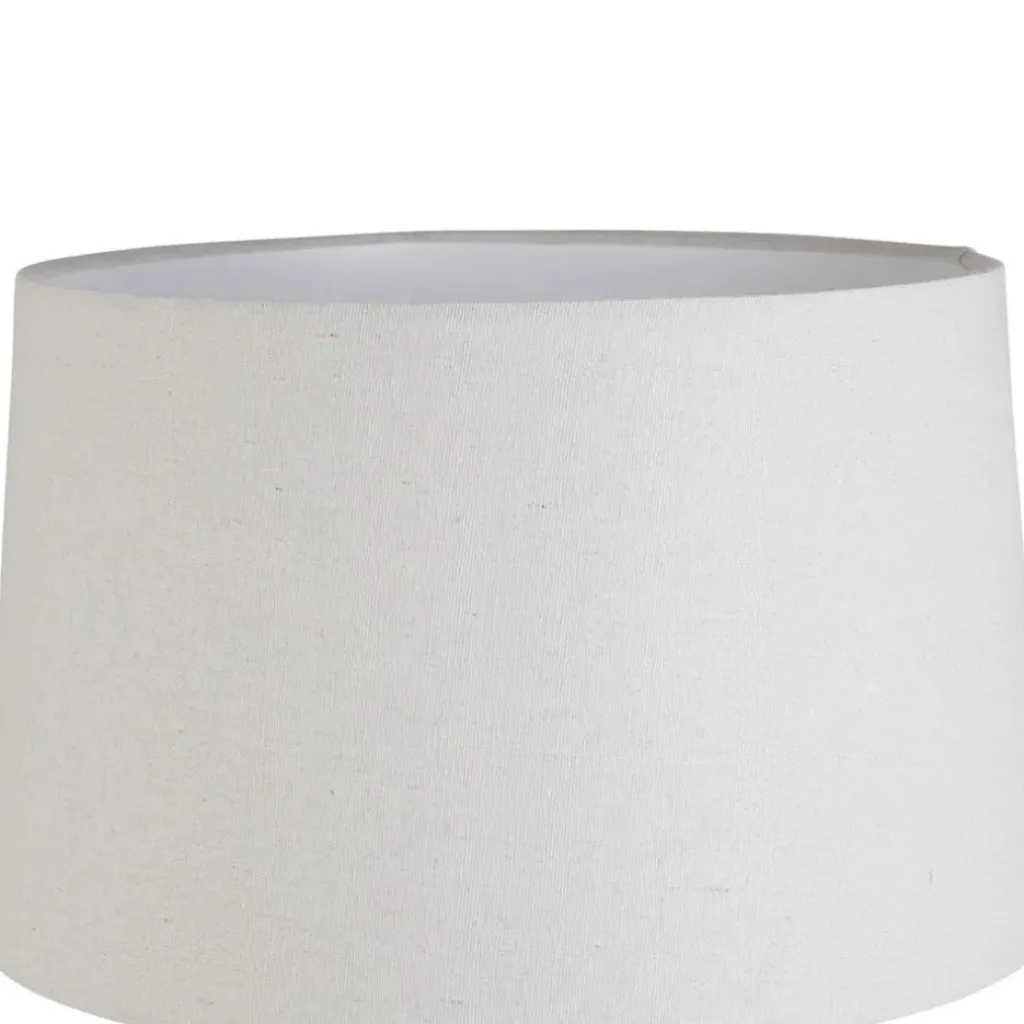 Fabrique de Styles Lampe en terre cuite et lin blanc h59cm - Tahra* Lampes À Poser