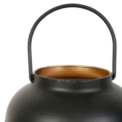 Fabrique de Styles Lampe lanterne en fer H32.5cm noir - Panellia* Lampes À Poser