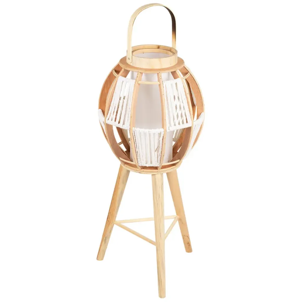 Fabrique de Styles Lampe lanterne sur pied naturelle H82cm - Cordey* Lampes À Poser