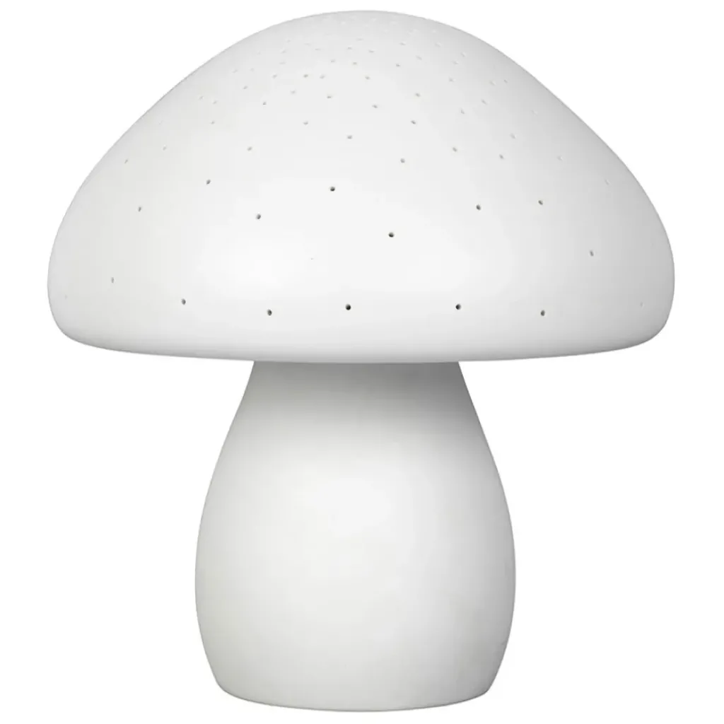 Fabrique de Styles Lampe led champignon en porcelaine h22cm - Champignon*Enfant Déco